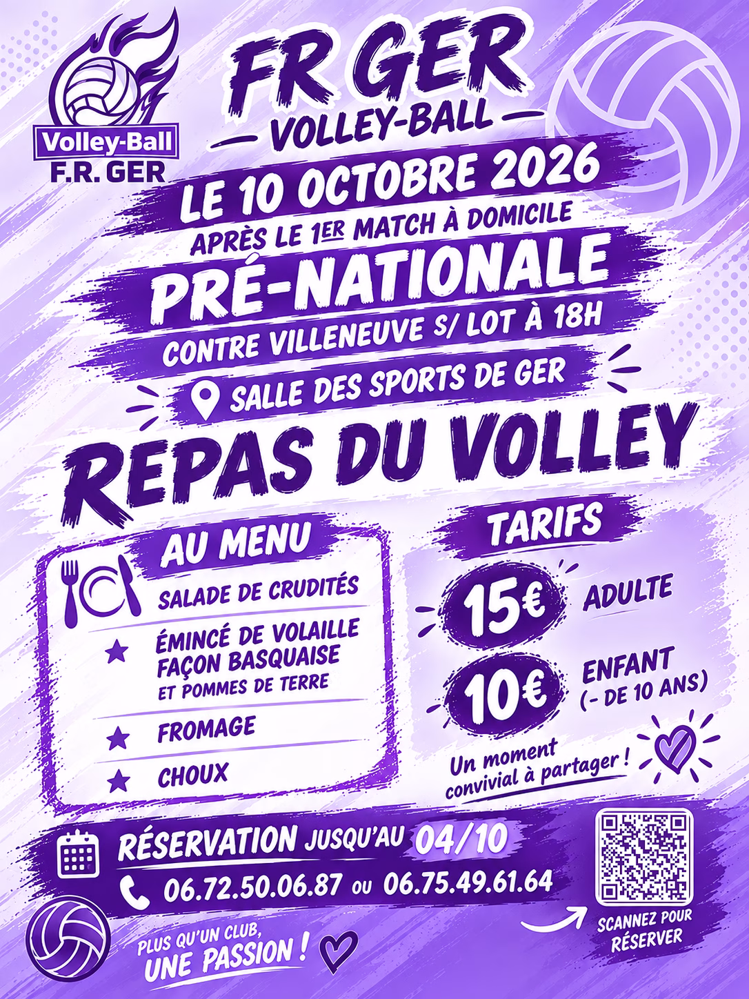 Repas du 10 octobre 2026